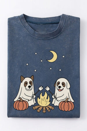 Comfort Colors Halloween Dog T-Shirt Festive Graphic Tee For Dog Lovers