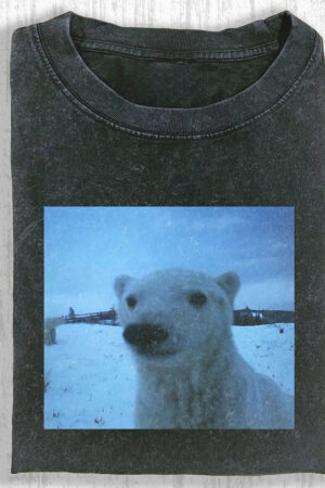 Polar Bear T-Shirt Cute Wildlife Graphic Tee For Nature Lovers